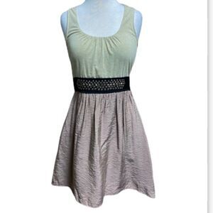 Alythea Racerback Tank dress Cream/Mocha Size Small